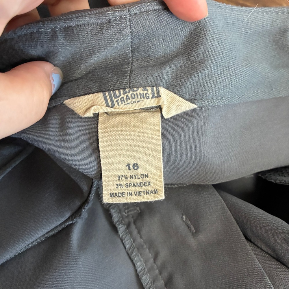 Duluth Trading Co Womens Dry On the Fly Capri Length Hiking Pants Size 16 Grey - Picture 7 of 13